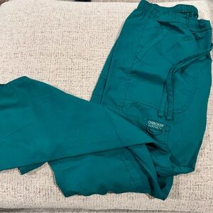 Cherokee Workwear Hunter Green Scrub Pants- SP